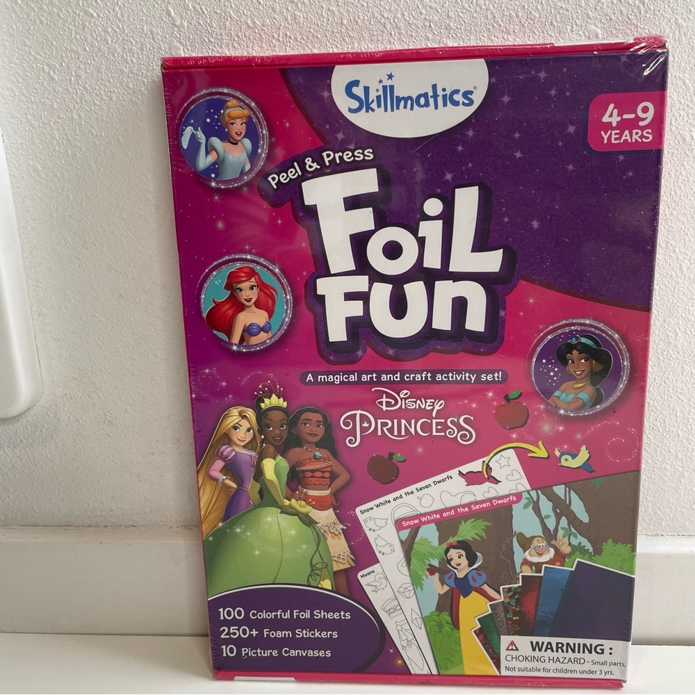 NEW Skillmatics Foil Fun Disney Princess Mess Free Foil Art Craft Set SEALED